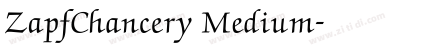 ZapfChancery Medium字体转换